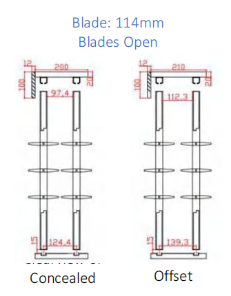 Blades Open（114mm）
